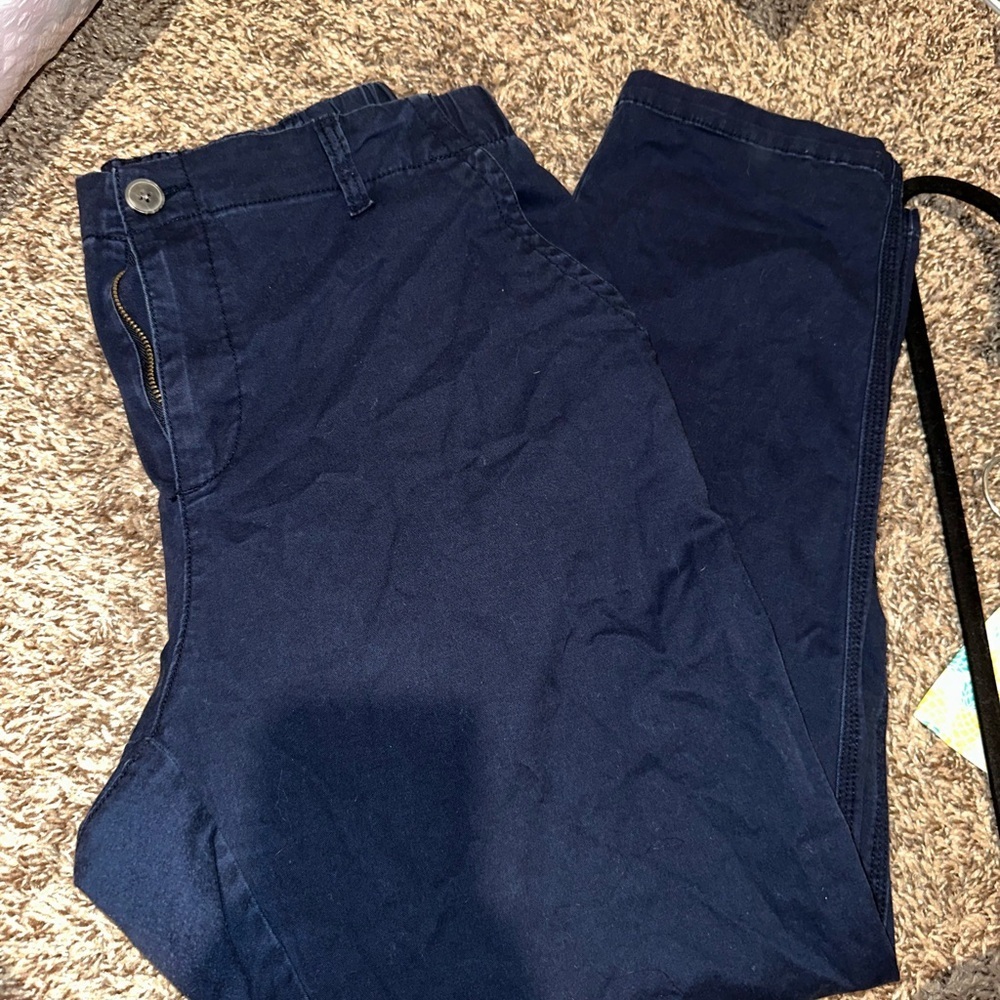 Women Blue Casual Pants